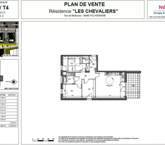 Appartement - T4 - 75m² - Pulversheim (68840)