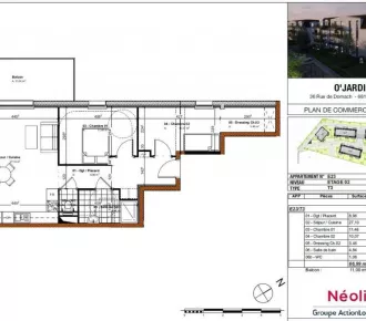 Appartement - T3 - 67m² - Pfastatt (68120)