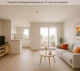 3 pièces, 63m²