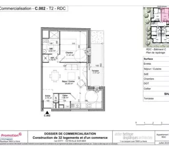 2 pièces, 48m²