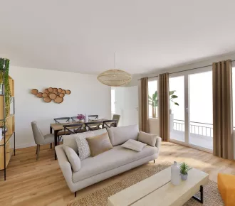 2 pièces, 58m²