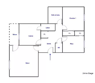 3 pièces, 66m²
