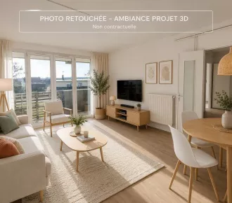 3 pièces, 59m²