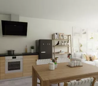 3 pièces, 59m²