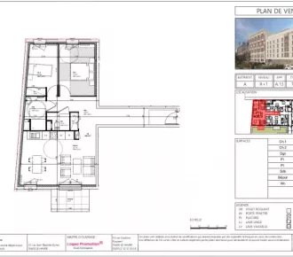 3 pièces, 68m²