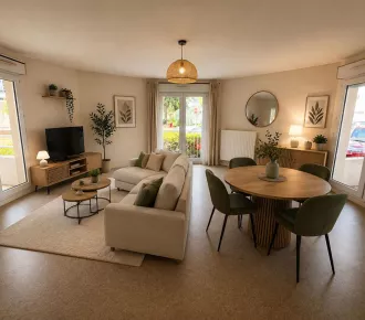 2 pièces, 58m²
